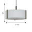 Luminaire suspendu en dôme à 3 lumières Winesburg Latitude Run®-1030798236-1030798237