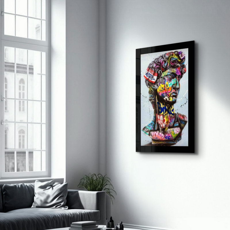 Élégante peinture murale en verre trempé de 13,8 po x 21,7 po | 100% verre trempé, épaisseur: 0,16 pouce | Imprimé UV pour des couleurs éclatantes | Parfait pour la décoration intérieure, le salon et les espaces de bureau
