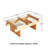 Glass Coffee Table for Living Room,100% Solid Wood Coffee Table with Rectangular Tempered Glass Top,Mid Century Modern Coffee Table,Wood-129493621