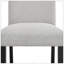 Ensemble 2 pièces de chaises de salle à manger rembourrées en tissu Transitional