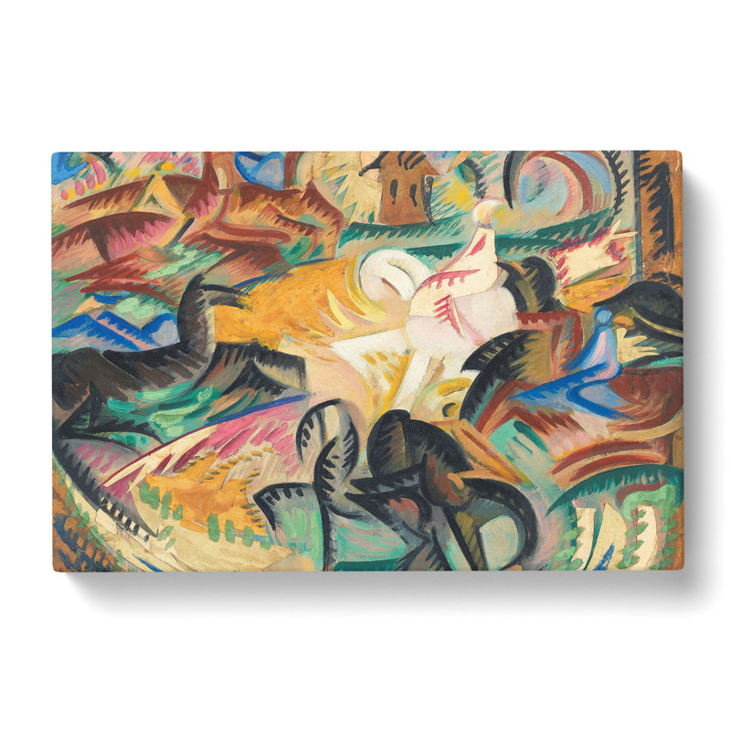 Horses by Alice Bailly - Wrapped Canvas, 35cm H x 50cm W x 3cm D