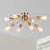 8- Light Black Sputnik Sphere Ceiling Light