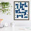 Bauhaus Inspired Geometric 1 N Blue And Teal by The Creative Bunch Studio-184243422-184243419