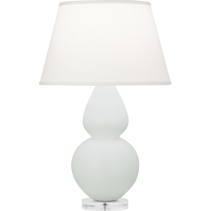 Double Gourd Table Lamp, Matte Celadon