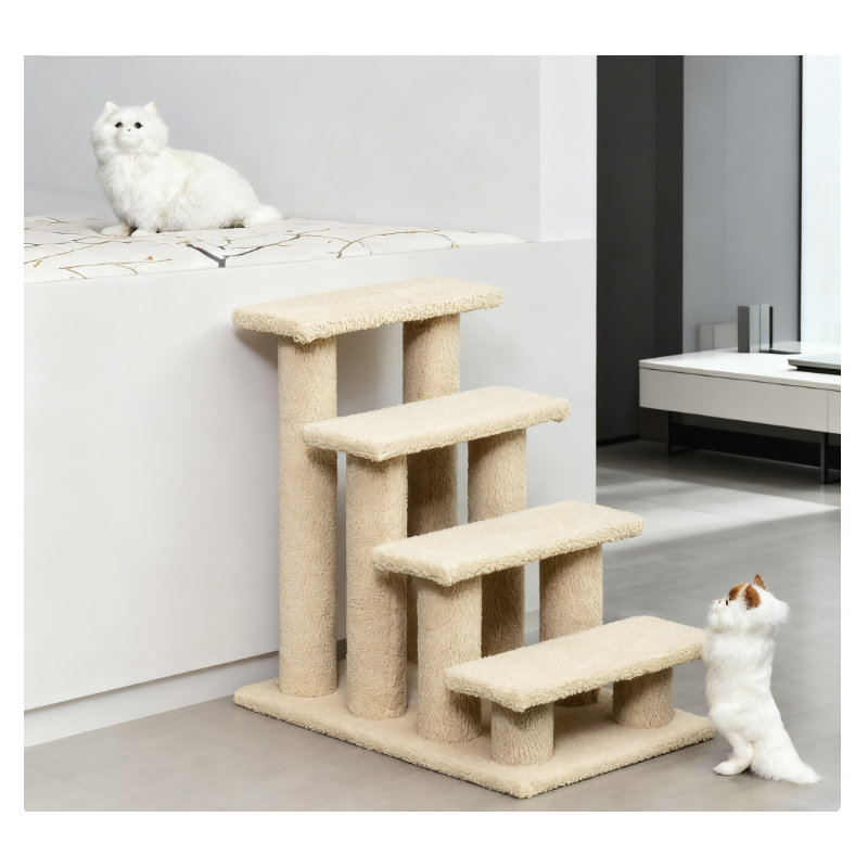 Grattoir pour chat et escaliers - Moquette à plusieurs niveaux