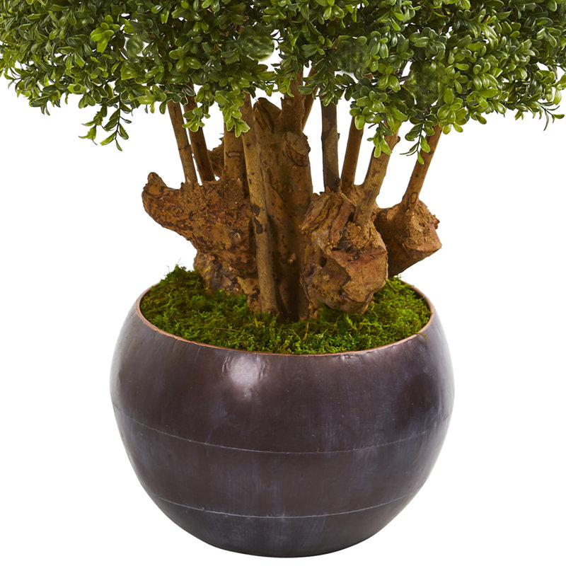 Topiaire buis artificiel en pot, H 41 po x l 30 po x P 30 po