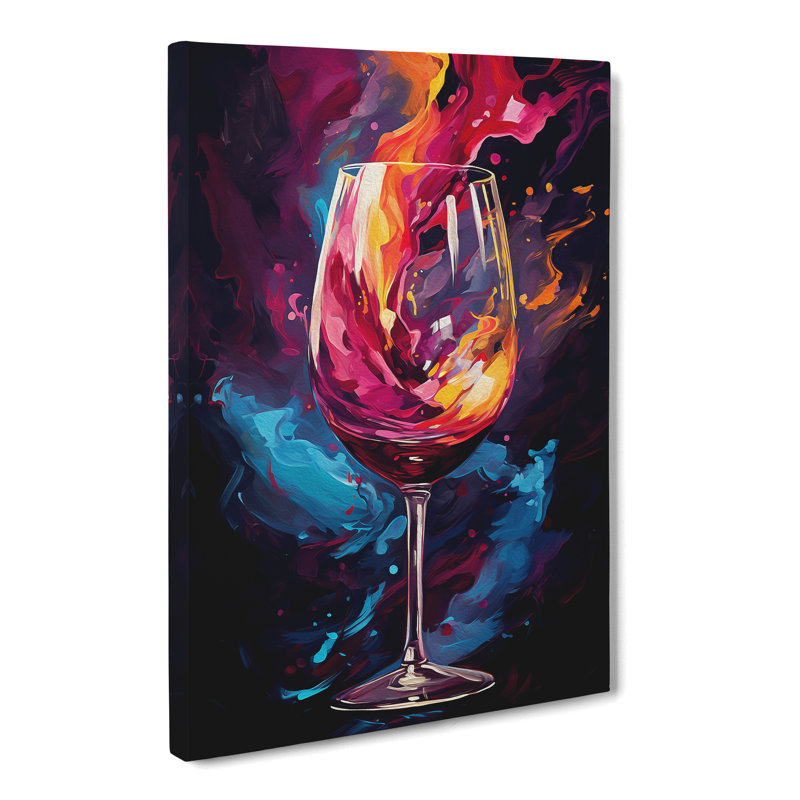 Wine Abstract No.2 - No Frame Print, 50cm H x 35cm W x 3cm D