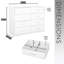 Commode 8 tiroirs avec grands tiroirs en tissu, blanc-1076878712