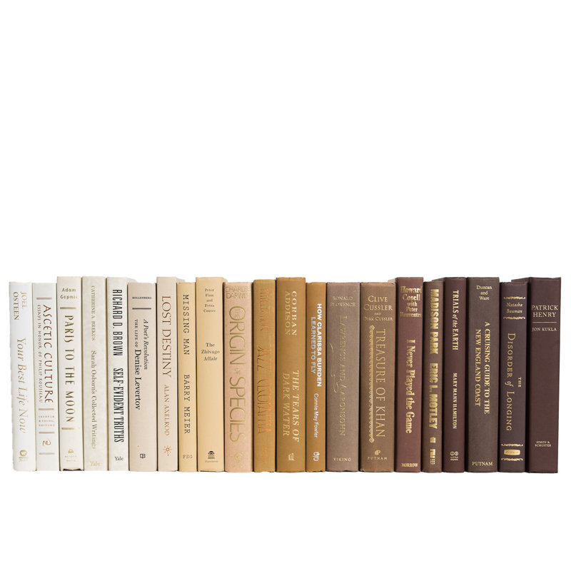 Livres décoratifs - Latté ombré - Livres bruns au pied