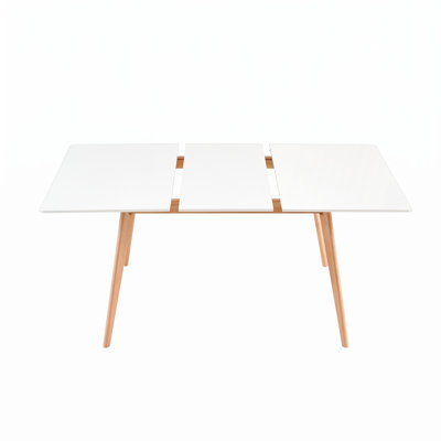 Talmadge Extendable Beech Solid Wood Base Dining Table