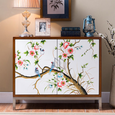 Nouvelle armoire d'appoint peinte de style chinois