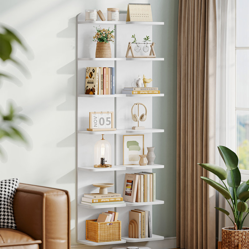 186 cm H x 30 cm W Floating Shelf Bookcase