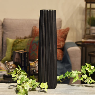 Vase de table allongée en céramique Dionne