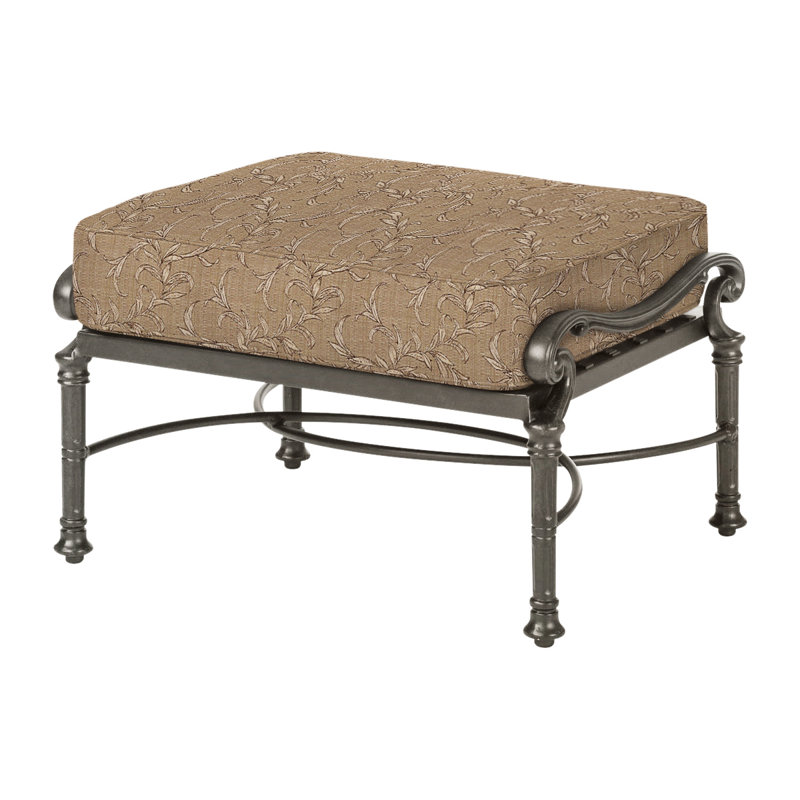 Florence Ottoman Frame with Cushions, Desert Bronze, Bessemer