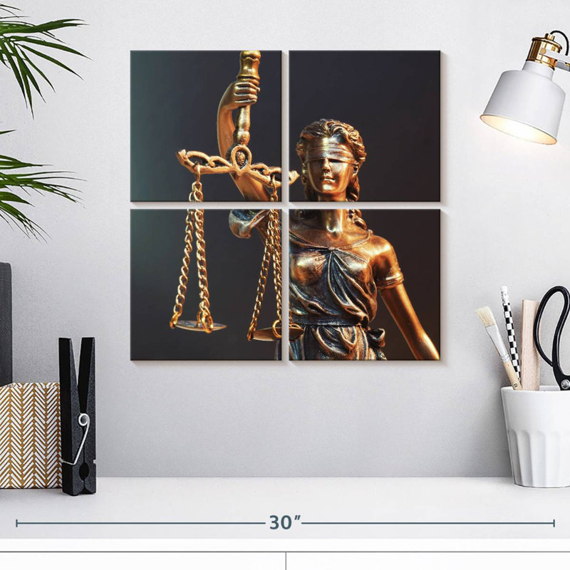 Statue Alcaraz Lady Justice, H 18 po x l 18 po