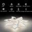 10-Light 85cm Semi Flush Mount
