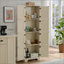 Grande armoire de rangement avec 8 portes et 4 tablettes, bibliothèque, salon, cuisine, salle à manger et armoire de rangement autoportante-1590954524