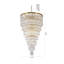 Lustre en cristal 39 lumières DEL Transitional