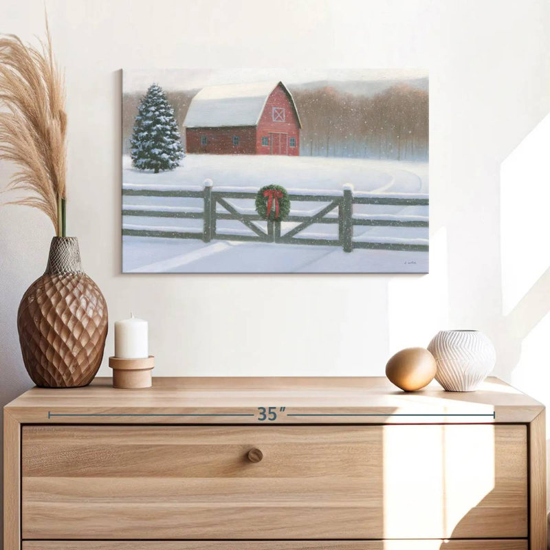 Affinité de Noël VI, H 16 po x l 24 po