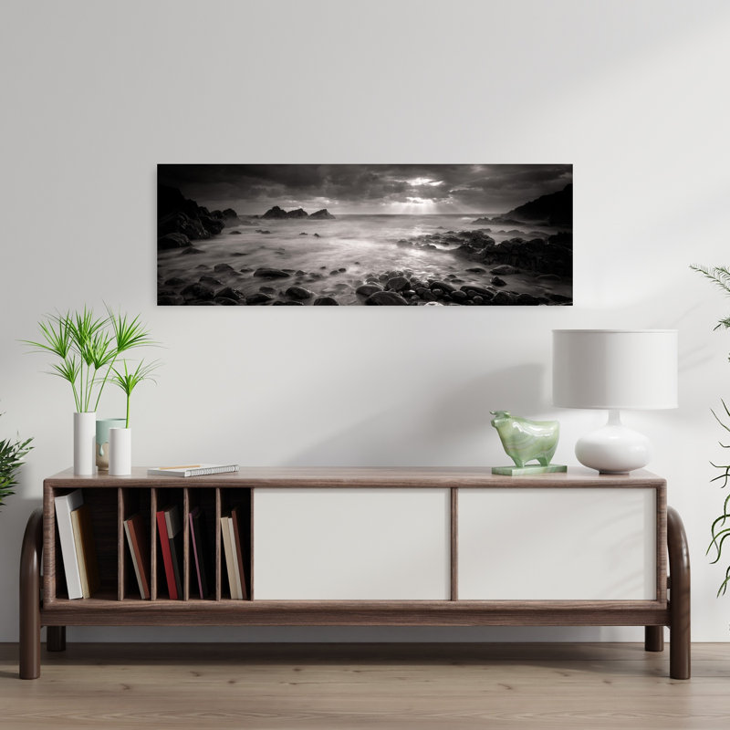 Dramatic Coastal Dramatic Ethereal Serene Coastal, art mural, H 12 po x l 36 po
