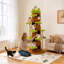 Arbre à chat de 73,6 po de hauteur pour chats de grande taille, très grande tour pour chat, cando pour chat avec poteau à griffes, marches multiples, perchoir large et jouet
