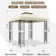 8 pi L 8 pi. D Pavillon de jardin en acier-93869507