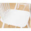 Ensemble de table de salle à manger rectangulaire, table de salle à manger de ferme avec pieds en bois massif et chaises à dossier à lattes Windsor pour cuisine / salle à manger / chambre d'amis-691036791-691036794-691036793