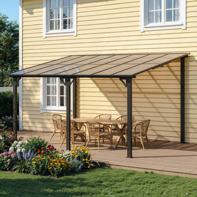 10 pi. L 14 pi. Pergola en acier thermolaqué