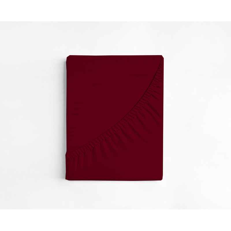 Ensemble de draps en microfibre 6 pièces, Simple, Bourgogne