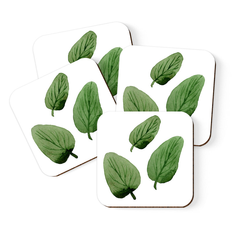 Verre à café carré Garden Leaves