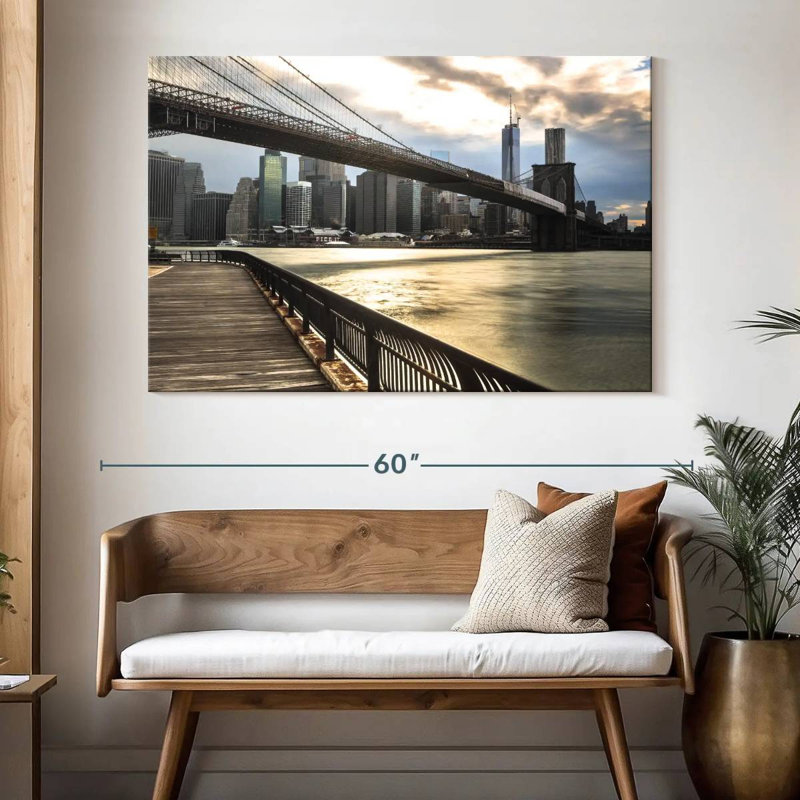 Senne NY Brooklyn Bridge, 34" H x 51" W