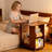 Bamboo Folding Edge Table With Movable Storage