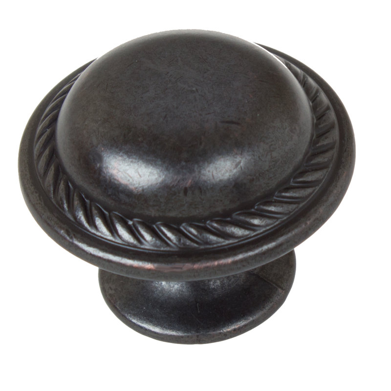 Poignée champignon 1 1/8 po de diamètre, Bronze huilé