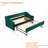 Twin Size Upholstered Daybed with Trundle, USB Port, Side Pockets, and Velvet Finish for Modern Bedrooms and Guest Rooms-1278608842