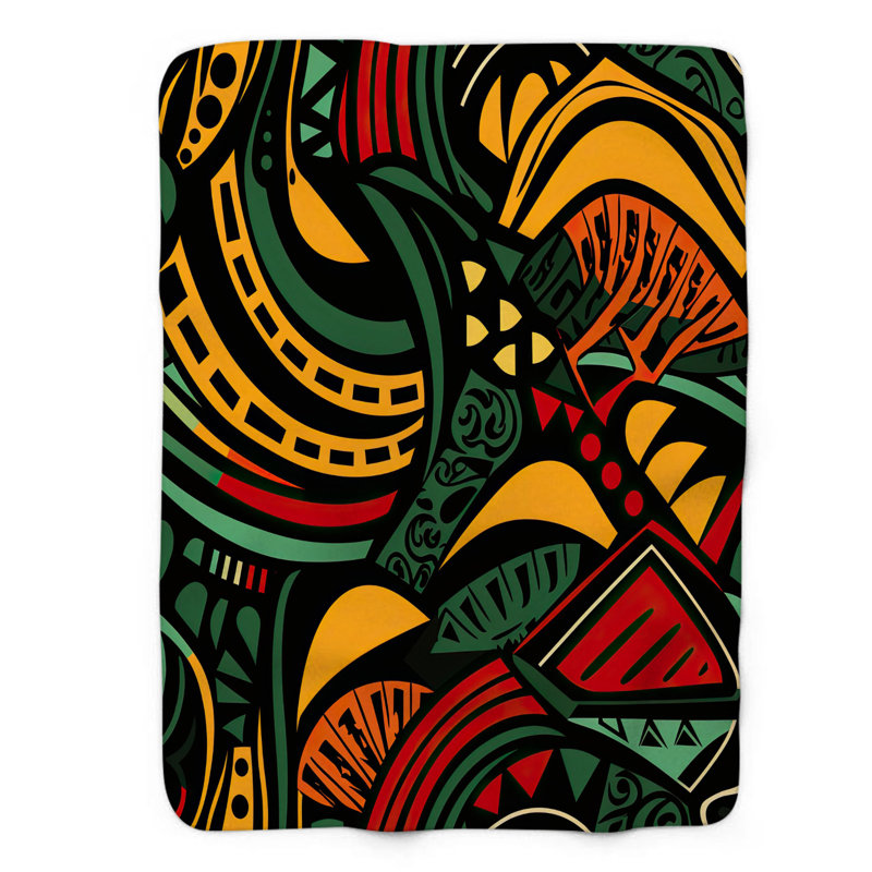 Jeté Masai Marble - 1 pièce Sherpa Premium, L 60 po x L 80 po