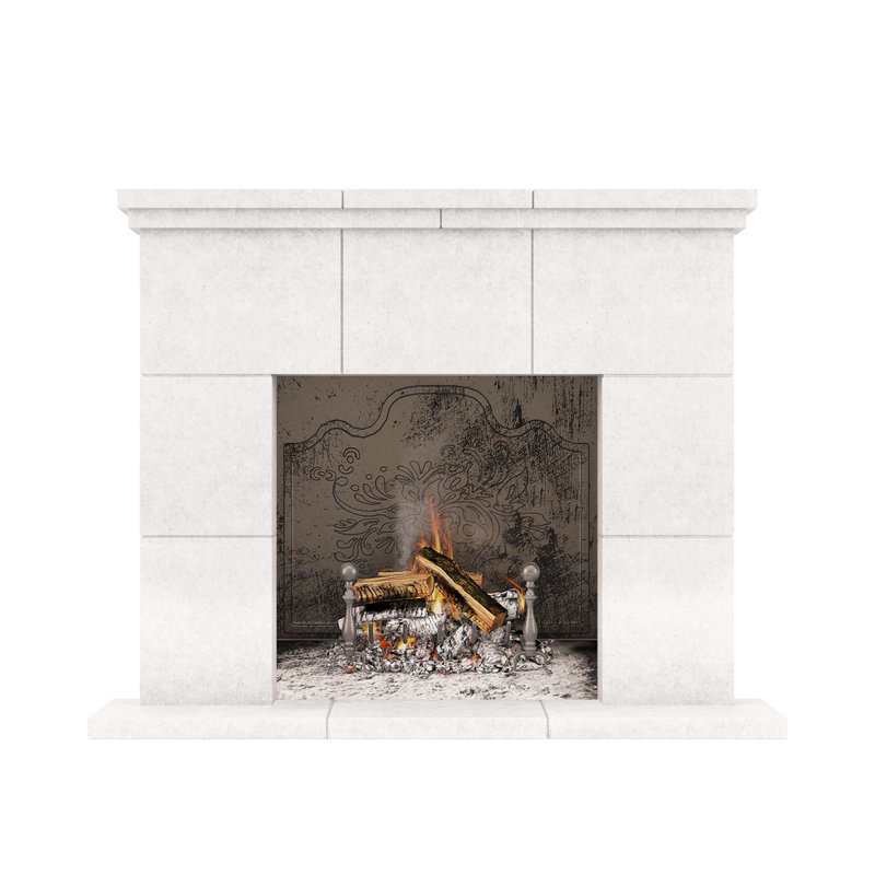 Tuscany Fireplace Surround, Smooth White