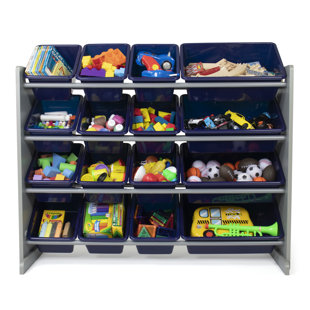Raul Three Posts™ Toy Organizer with Bins