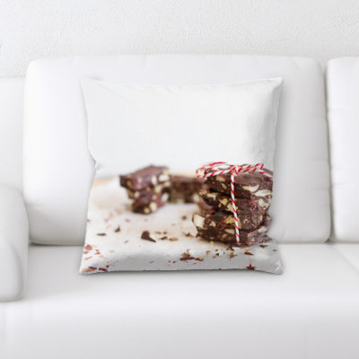 Coussin décoratif chocolat
