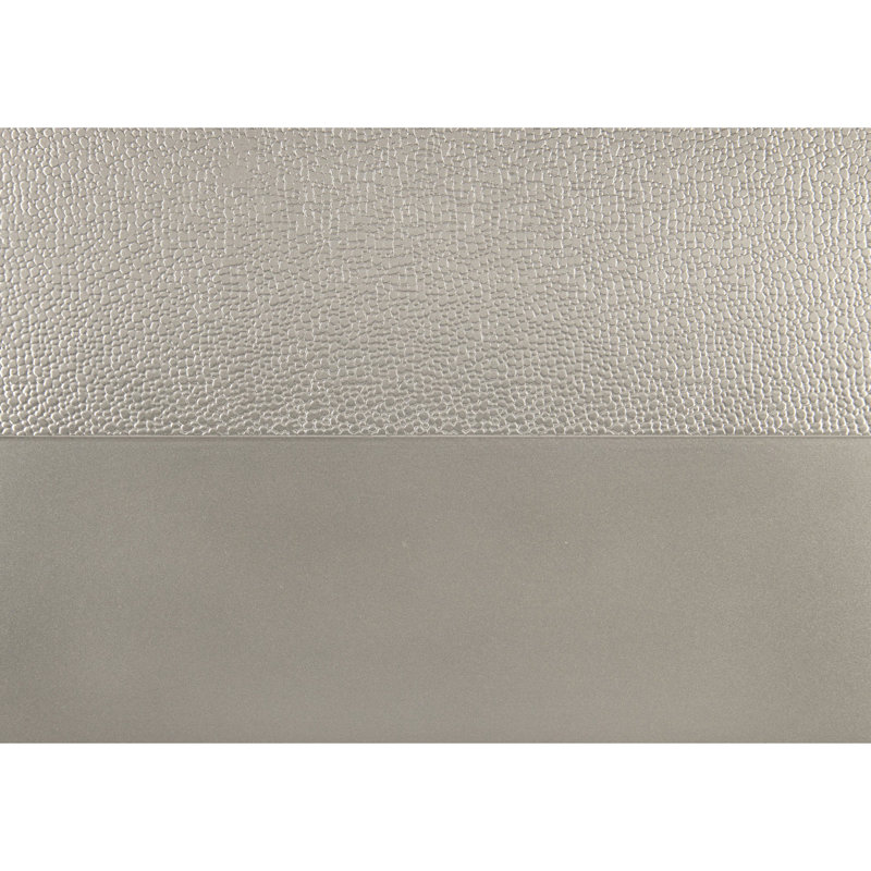 5 pièces pour salle à manger avec esthétique, rallonge de table argentée et 4 chaises d'appoint à boutons en cristal - Dossier en similicuir gris pour les idées de décoration d'esprit de chambre