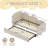 Twin Size Twin Size Bed frames With An Another Bed Frame, Velvet Upholstered Daybed, Modern Sofa Bed Daybed Frame for Bedroom Living Room, Suitable for Living Room, Kids Room, Bedroom-910892623