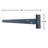 4.63" H x 19" W Surface Mount Single Door Hinge