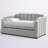 Pont Upholstered Velvet Daybed with Trundle Bed