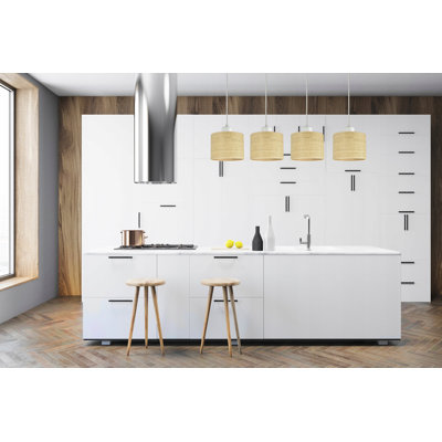 Academy 4 - Light Rattan Kitchen Island Pendant