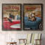 Old Dog Classics - Ensemble de 2 reproductions de cadres photo sur toile-1071155472-1071155476
