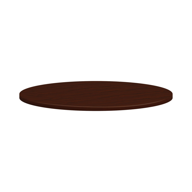 Table de réunion circulaire Mod, H 29 po x L 42 po x l 42 po, Acajou traditionnel
