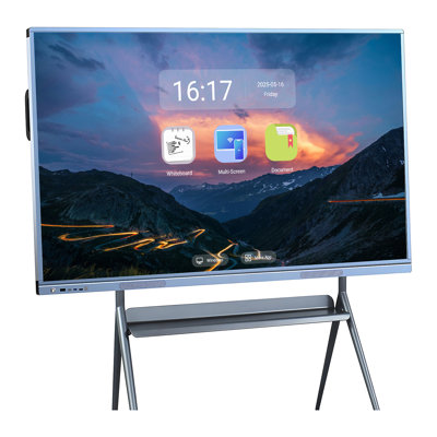 Solde JYXCN! Tableau blanc interactif tout-en-un à écran tactile de 86 pouces avec système double Smart Board, partage de nuage en tout temps, idéal pour les fiançailles en classe, le bureau