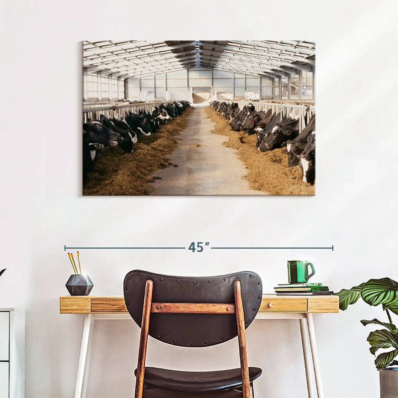 Barn Cows, 26" H x 39" W