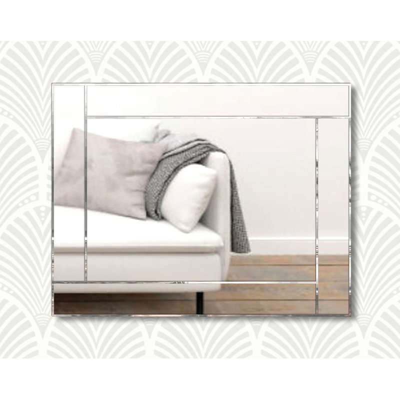 Besaw Flat Wall Mirror, Black