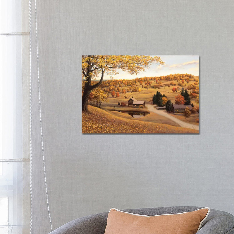 Vermont Farm by Evgeny Lushpin - Wrapped Canvas Print, 66.04 cm H x 45.72 cm W x 1.91 cm D