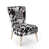 Houndstooth Black/White Polyester Blend selected